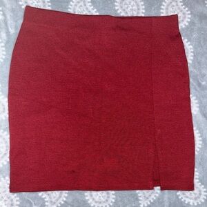 Forever 21 Burgundy Pencil Skirt